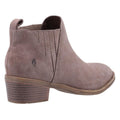Taupe - Side - Hush Puppies Womens-Ladies Isobel Suede Ankle Boots