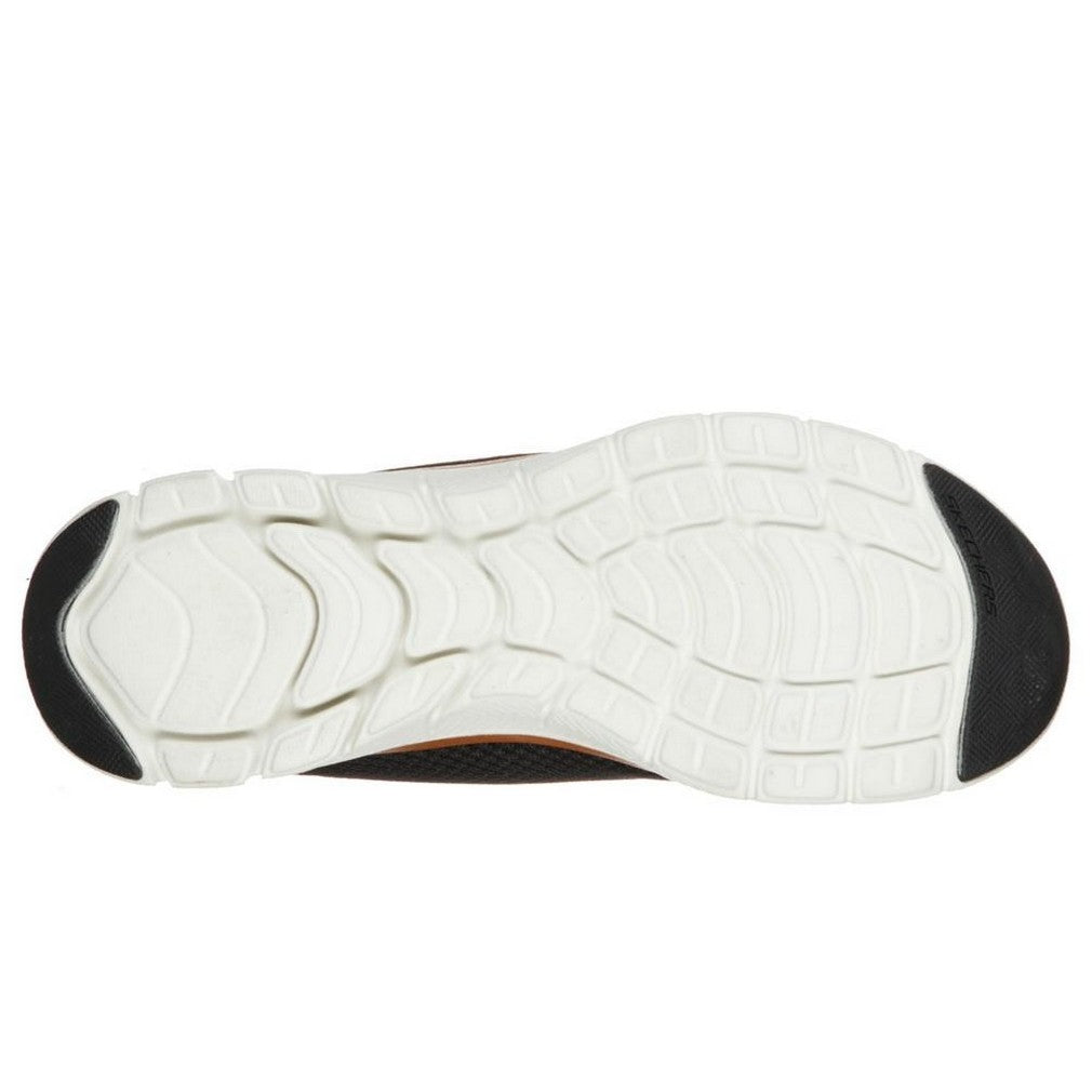 Black-Rose Gold - Pack Shot - Skechers Womens-Ladies Flex Appeal 4.0 Brilliant View Shoes