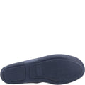 Navy - Side - Cotswold Mens Sodbury Suede Moccasin Slippers