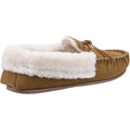 Tan - Side - Cotswold Womens-Ladies Sopworth Moccasin Slippers
