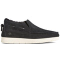 Black - Back - Sperry Womens-Ladies Moc Sider Basic Core Suede Casual Shoes