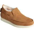 Tan - Front - Sperry Womens-Ladies Moc Sider Basic Core Suede Casual Shoes