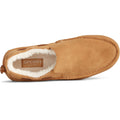 Tan - Pack Shot - Sperry Womens-Ladies Moc Sider Basic Core Suede Casual Shoes