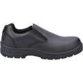 Black - Back - Amblers Womens-Ladies AS716C Leather Safety Shoes