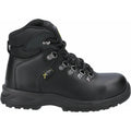 Black - Back - Amblers Womens-Ladies AS606 Leather Safety Boots
