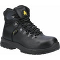 Black - Front - Amblers Womens-Ladies AS606 Leather Safety Boots