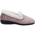 Pink - Back - Fleet & Foster Womens-Ladies Adelaide Memory Foam Slippers