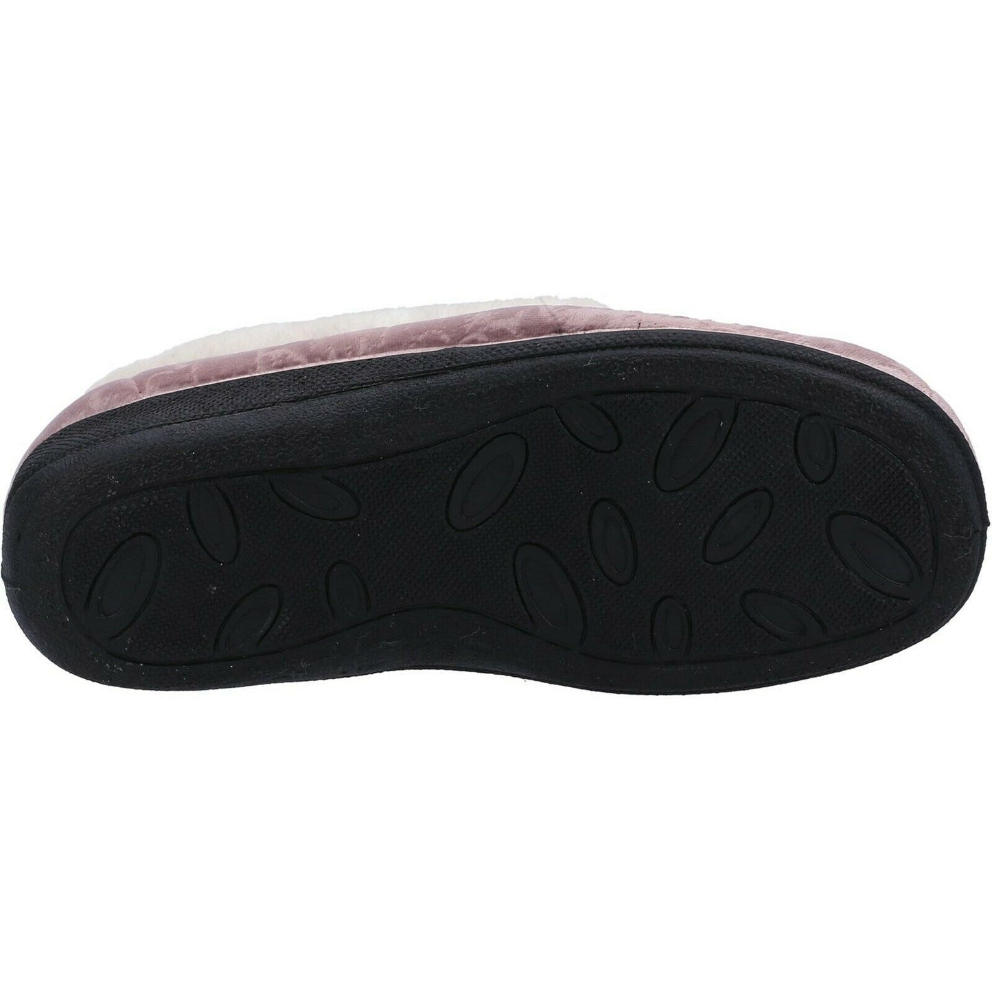 Pink - Side - Fleet & Foster Womens-Ladies Adelaide Memory Foam Slippers