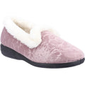 Pink - Front - Fleet & Foster Womens-Ladies Adelaide Memory Foam Slippers