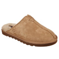 Tan - Front - Skechers Mens Renten Palco Relaxed Fit Slippers