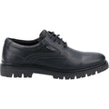 Black - Back - Hush Puppies Mens Parker Leather Oxford Shoes