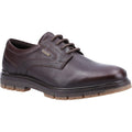 Brown - Front - Hush Puppies Mens Parker Leather Oxford Shoes