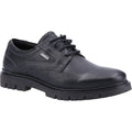 Black - Front - Hush Puppies Mens Parker Leather Oxford Shoes