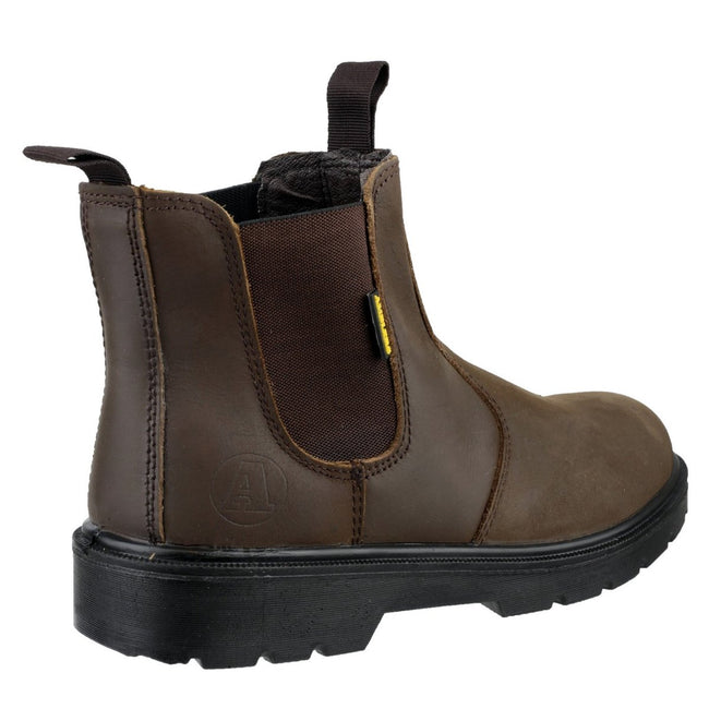 Brown - Back - Amblers Steel FS128 Boot - Womens Ladies Boots