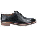 Black - Back - Hush Puppies Mens Bryson Leather Oxford Shoes