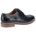 Black - Side - Hush Puppies Mens Bryson Leather Oxford Shoes