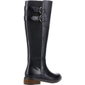 Black - Side - Hush Puppies Womens-Ladies Carla Leather Calf Boots