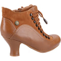 Tan - Side - Hush Puppies Womens-Ladies Vivianna Leather Heeled Ankle Boots