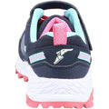 Navy-Pink-White - Lifestyle - Skechers Girls Fuse Tread Setter Leather Trainers
