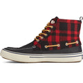 Black-Red - Lifestyle - Sperry Mens Bahama Storm Leather Ankle Boots