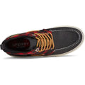 Black-Red - Pack Shot - Sperry Mens Bahama Storm Leather Ankle Boots