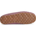 Mauve - Close up - Sperry Womens-Ladies Reina Suede Slippers