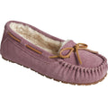 Mauve - Front - Sperry Womens-Ladies Reina Suede Slippers