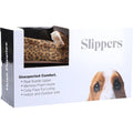 Brown - Pack Shot - Hush Puppies Womens-Ladies Allie Leopard Print Suede Slippers