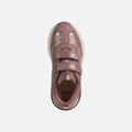 Dark Pink - Pack Shot - Geox Girls Spaceclub Leather Shoes
