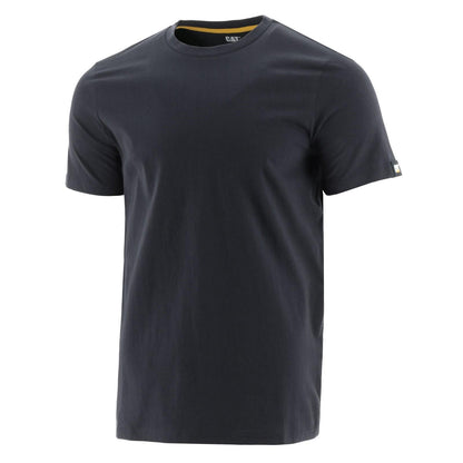 Black - Front - Caterpillar Mens Essentials Short-Sleeved T-Shirt