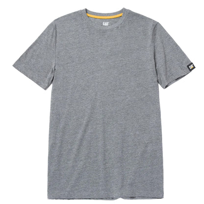 Heather Grey - Front - Caterpillar Mens Essentials Short-Sleeved T-Shirt