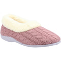 Dark Pink - Front - Fleet & Foster Womens-Ladies Sarina Slippers