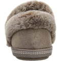Dark Taupe - Close up - Skechers Womens-Ladies Cozy Campfire Fresh Toast Slippers