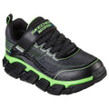 Grey-Lime - Front - Skechers Boys Tech Grip Trainers