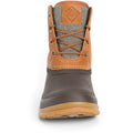 Tan-Dark Brown - Pack Shot - Muck Boots Womens-Ladies Originals Duck Lace Leather Wellington Boots