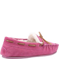 Pink - Side - Hush Puppies Childrens-Kids Addison Suede Slippers
