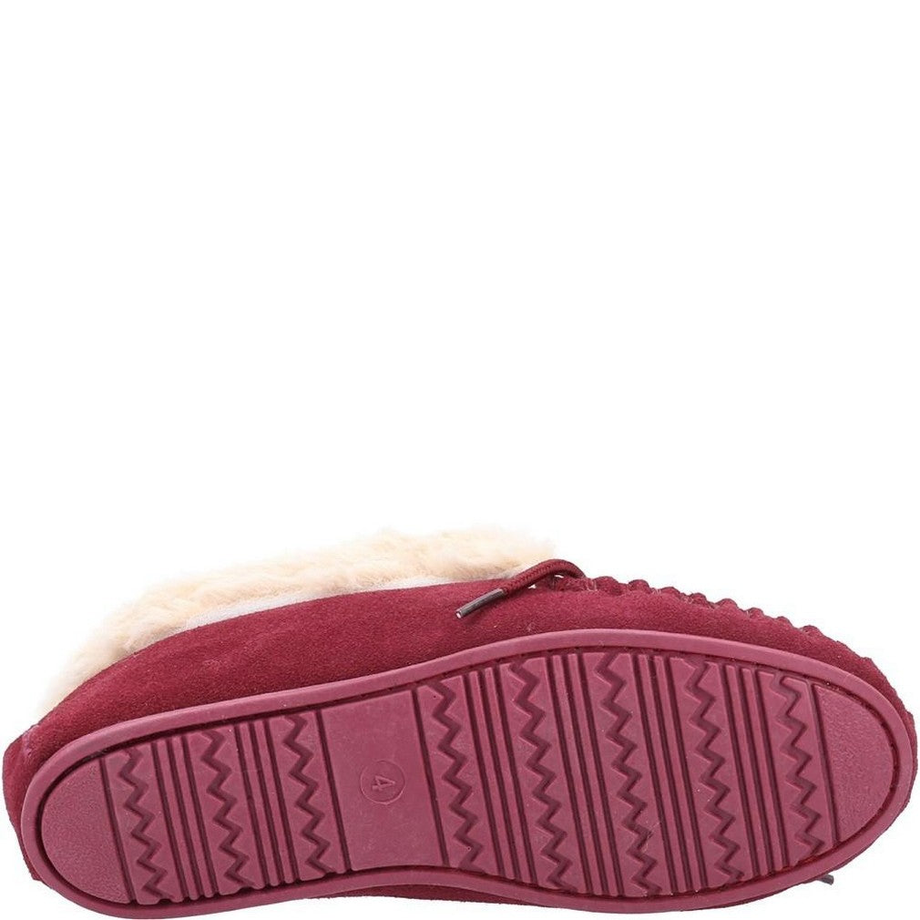 Burgundy - Lifestyle - Hush Puppies Womens-Ladies Philippa Slippers