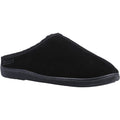 Black - Front - Hush Puppies Mens Ashton Suede Slippers