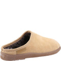 Tan - Side - Hush Puppies Mens Ashton Suede Slippers