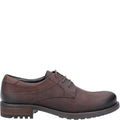 Brown - Back - Cotswold Mens Nubuck Derby Shoes