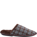 Brown - Back - Fleet & Foster Mens Rhys Slippers