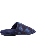 Navy - Side - Fleet & Foster Mens Rhys Slippers