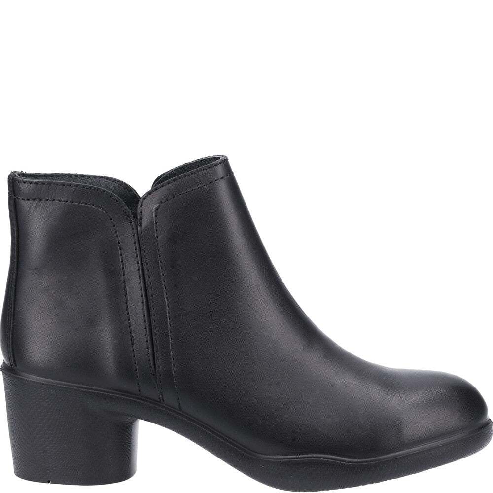 Black - Back - Amblers Womens-Ladies AS608 Tina Leather Safety Shoes
