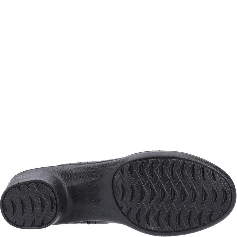 Black - Side - Amblers Womens-Ladies AS608 Tina Leather Safety Shoes