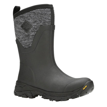 Black-Heather Grey - Front - Muck Boots Womens-Ladies Arctic Ice Wellington Boots