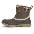 Walnut Brown-Brown - Side - Muck Boots Womens-Ladies Originals Duck Lace Leather Wellington Boots