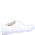 White - Side - Mirak Unisex Adult Toe Cap Plimsolls