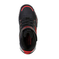 Black-Red - Lifestyle - Skechers Childrens-Kids Velocitrek Leather Walking Boots