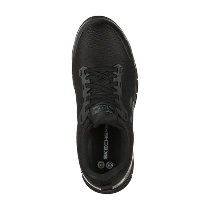 Black - Side - Skechers Womens-Ladies Sure Track Jixie Safety Shoes
