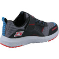 Black-Red - Side - Skechers Boys Dynamic Tread Top Speed Leather Trainers